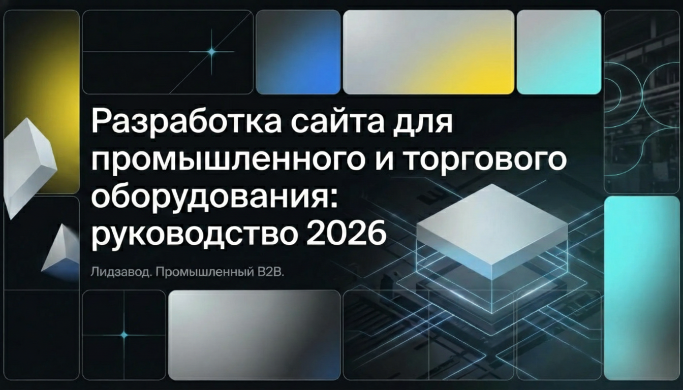 Разработка сайта для продажи промышленного и торгового оборудования: полное руководство 2026